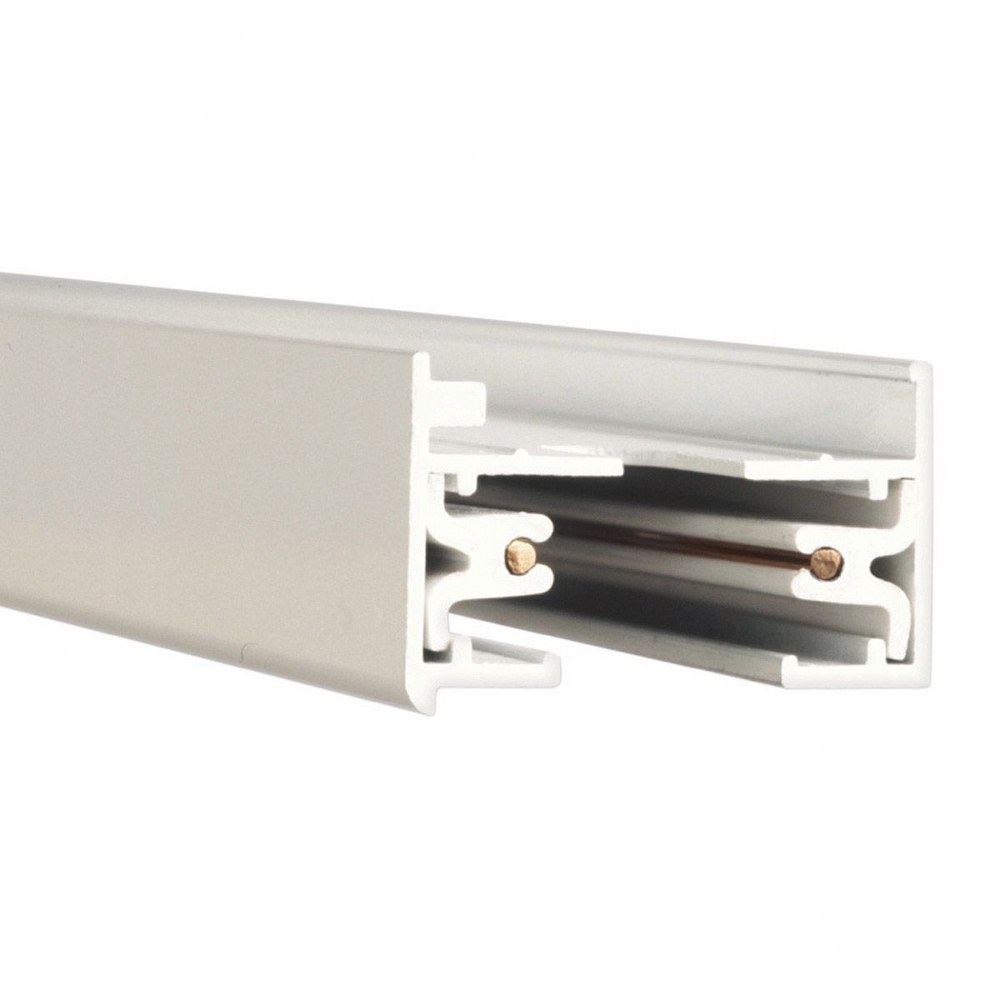 WAC Lighting-LT6-WT-Accessory-Single Circuit L Series Track with 2 End Caps-1.38 Inches Wide by 0.75 Inches High White  White Finish