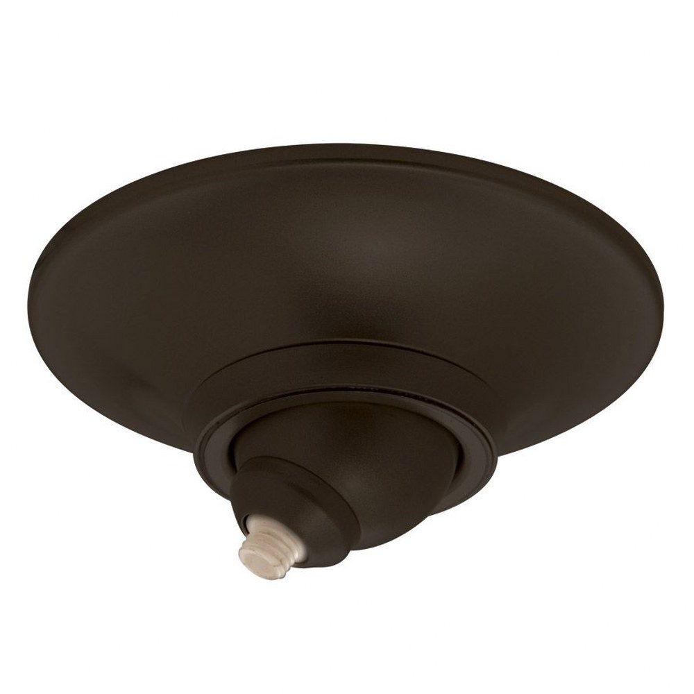 WAC Lighting-QMP-S60ERN-DB-Accessory-Surface Mount Round Canopy for Sloped Ceiling-4.5 Inches Wide by 2.25 Inches High Dark Bronze  Dark Bronze Finish