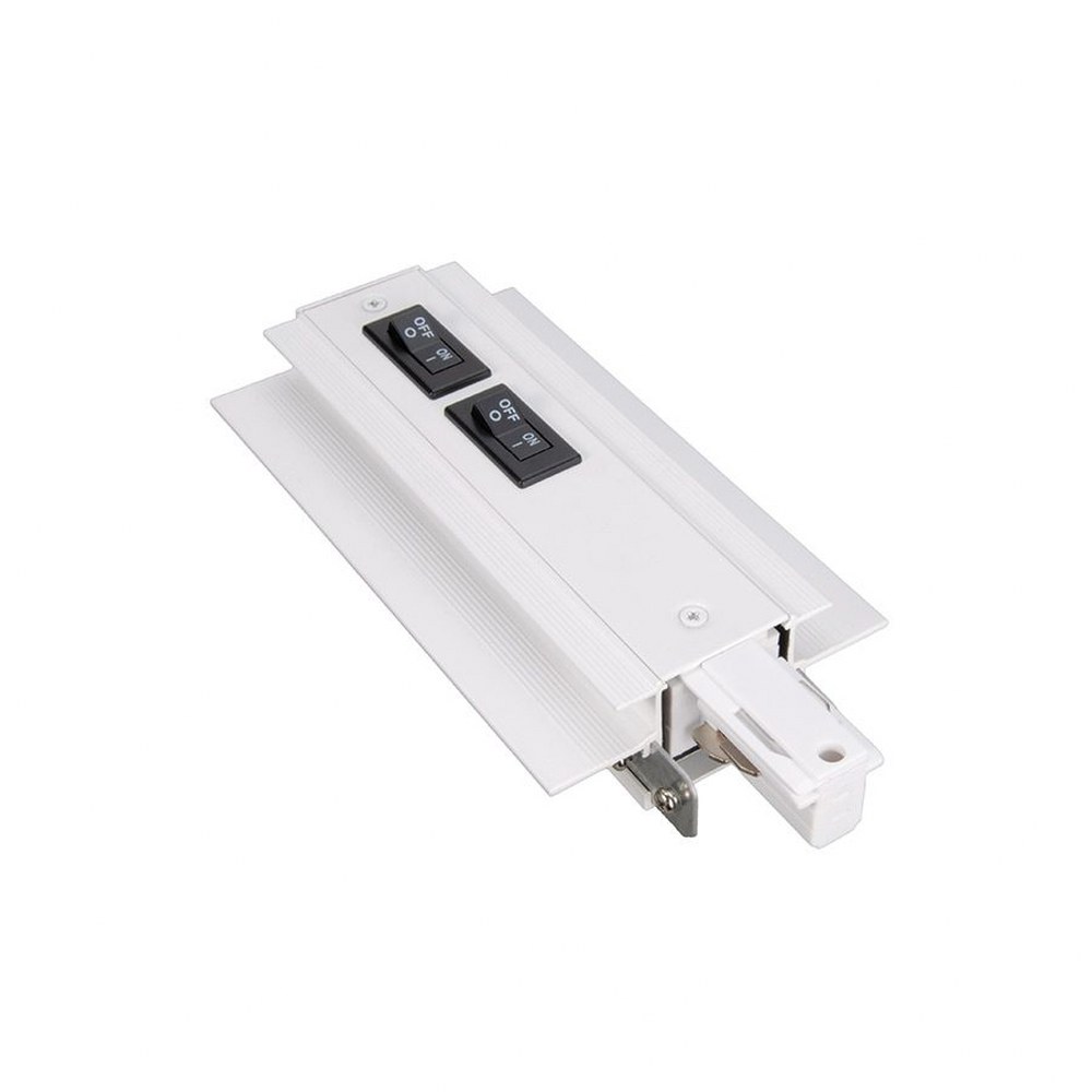 WAC Lighting-WHEDL-RTL-10A-WT-Accessory - 277V 10-Amp W-Recessed Track Flangeless Live End Right Current Limiter White  White Finish