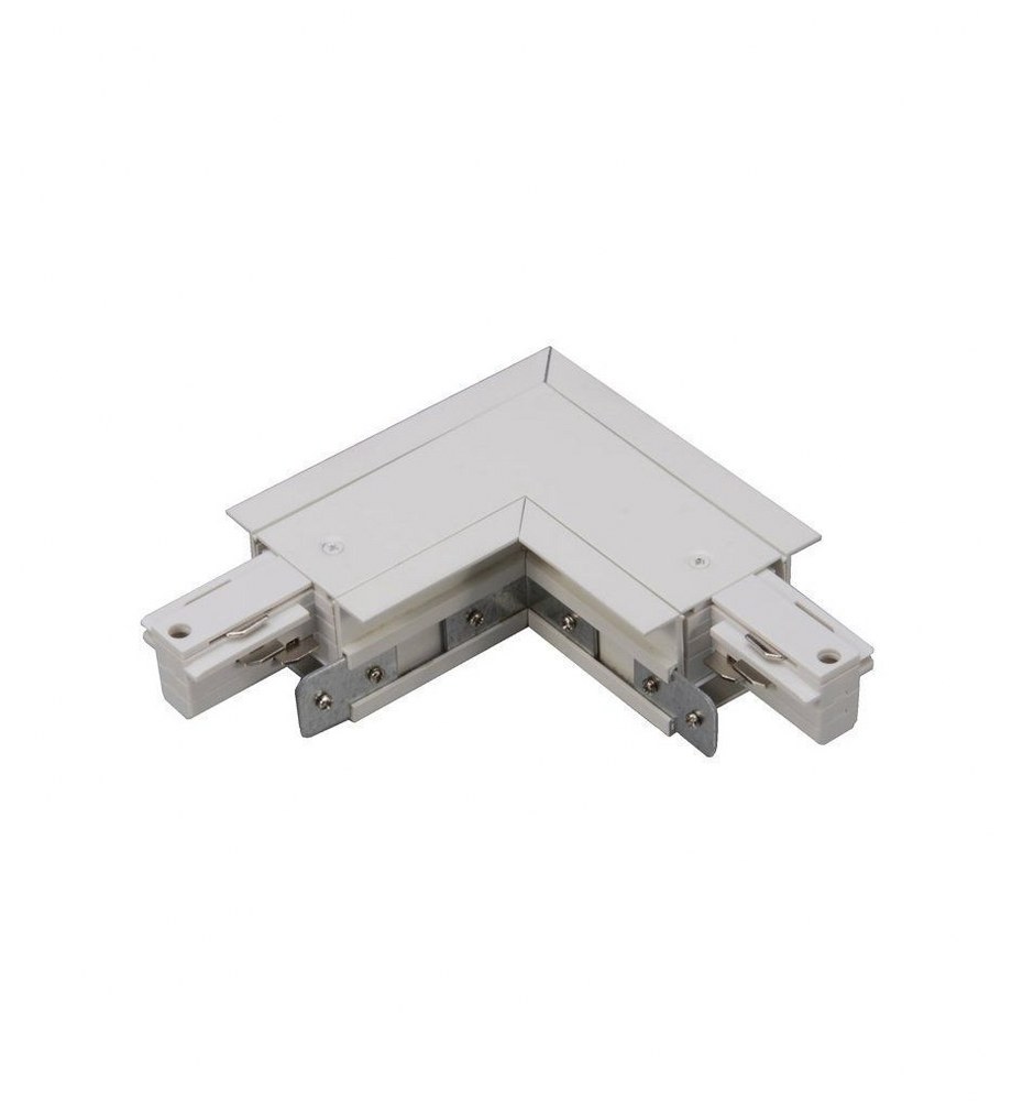 WAC Lighting-WHLLC-RTL-PT-Accessory-W Track Left Flangless Recessed L Connecter-1.7 Inches Wide by 7.13 Inches High Platinum  White Finish