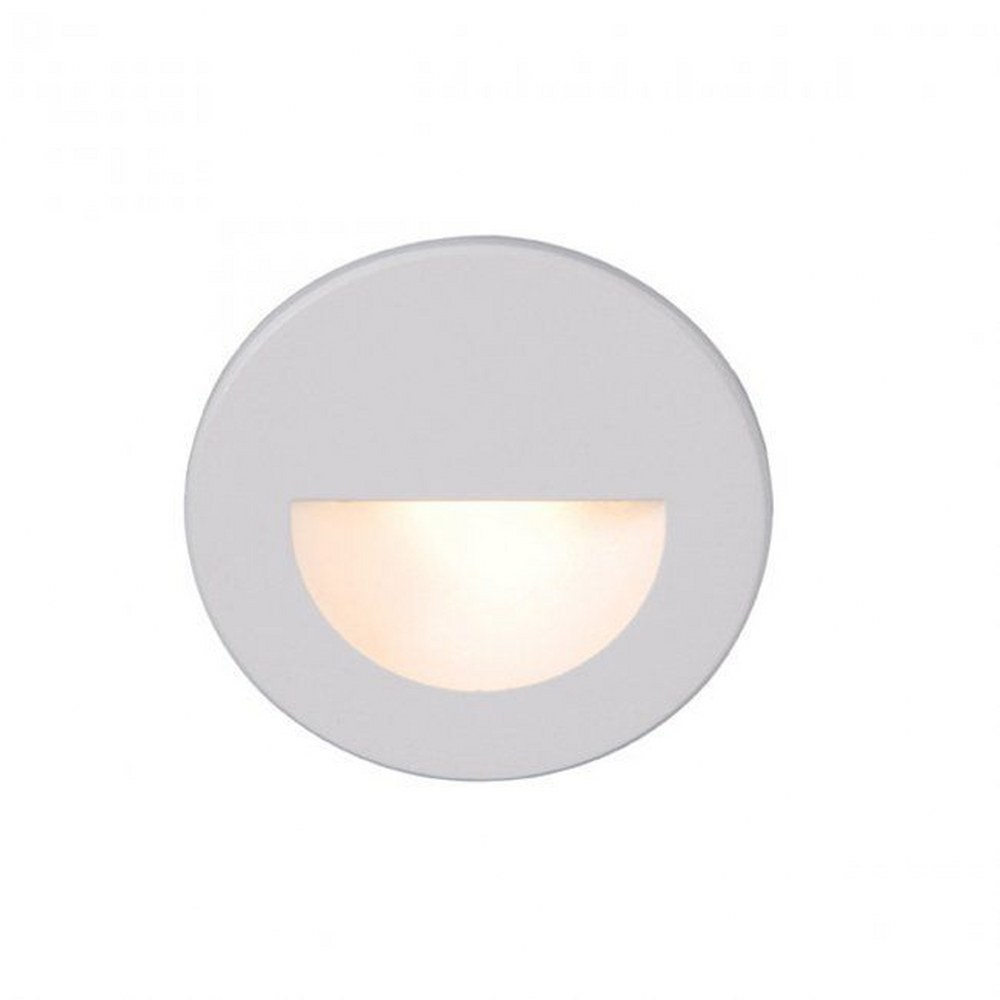 WAC Lighting-WL-LED300-C-WT-LEDme-2.9W 1 LED Circular Scoop Step Light-3.5 Inches Wide by 3.25 Inches High White  White Finish