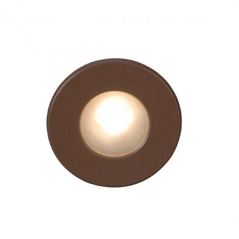 WAC Lighting-WL-LED310-C-BZ-LEDme-2.9W 1 LED Circular Face Step Light-3.5 Inches Wide by 3.25 Inches High Bronze  White Finish