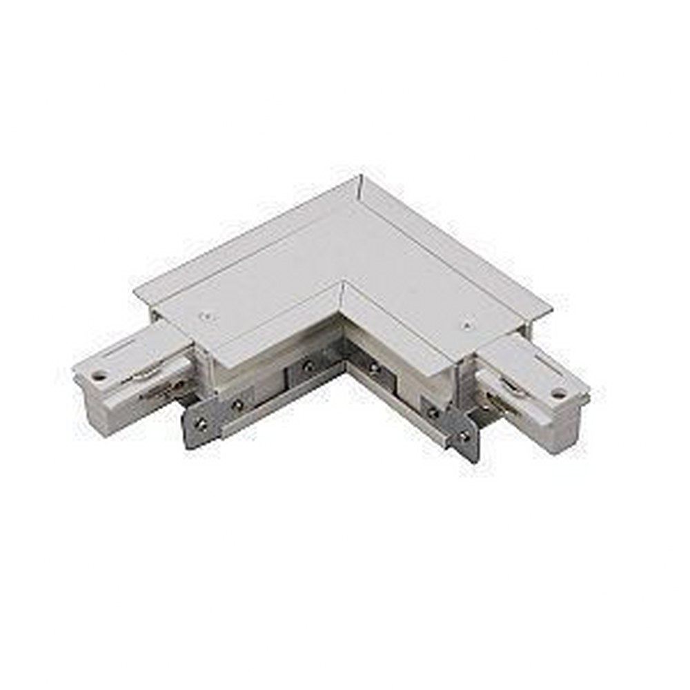 WAC Lighting-WLLC-PT-Accessory - W Track Left L Connecter Platinum  White Finish