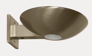 WPT Design-Caspio-Sconce-BN-Caspio - One Light Wall Sconce Brushed Nickel  Polished Chrome Finish