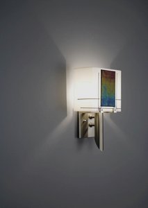 WPT Design-Dessy1/6-S-R-Dessy 1/6 - One Light Wall Sconce  Right Collection Glass Stainless Steel Finish