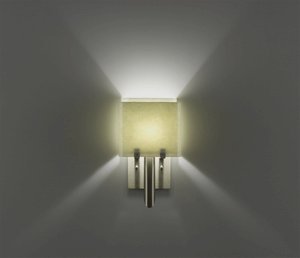 WPT Design-Dessy1/6-D-SN/SN-Dessy 1/6 - One Light Wall Sconce  Front Snow/Back Snow Stainless Steel Finish