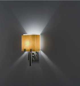WPT Design-Dessy1/6-D-TF/WH-Dessy 1/6 - One Light Wall Sconce  Front Toffee/Back White Stainless Steel Finish