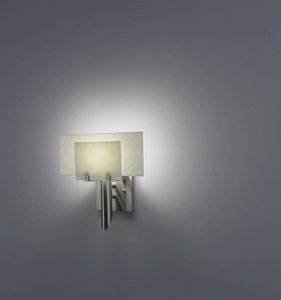 WPT Design-Dessy1-SN/FLSN-Dessy 1 - One Light Wall Sconce Stainless Steel Front Snow/Flat Back Snow Stainless Steel Finish