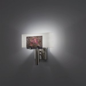 WPT Design-Dessy1-WR/CVWH-Dessy 1 - One Light Wall Sconce  Wired Rose/Curved Back White Stainless Steel Finish