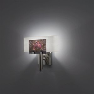 WPT Design-Dessy1-WR/CVWH-Dessy 1 - One Light Wall Sconce Stainless Steel Wired Rose/Curved Back White Stainless Steel Finish