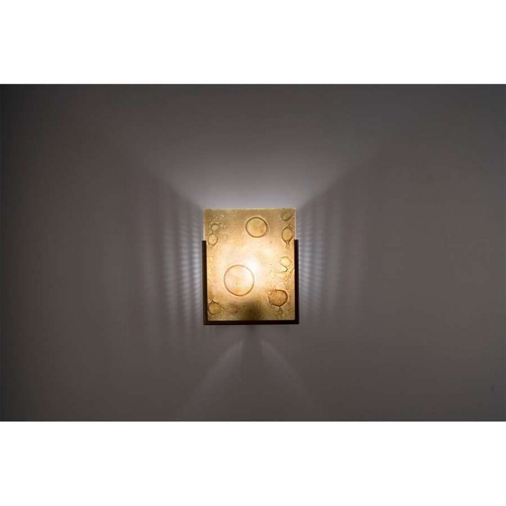 WPT Design-FN1-BZ-PHAM-FN1 - One Light Wall Sconce Bronze Phantom Amber Bronze Finish