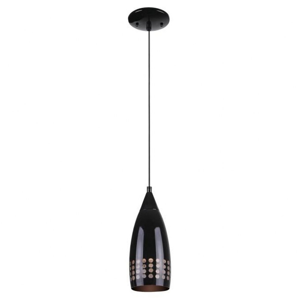 Westinghouse Lighting-6100900-Westinghouse Lighting One-Light Indoor Mini Pendant Oil Rubbed Bronze Finish with Metal Cage Shade Westinghouse Lighting One-Light Indoor Mini Pendant, Oil Rubbed Bronze Finish with Metal Cage Shade