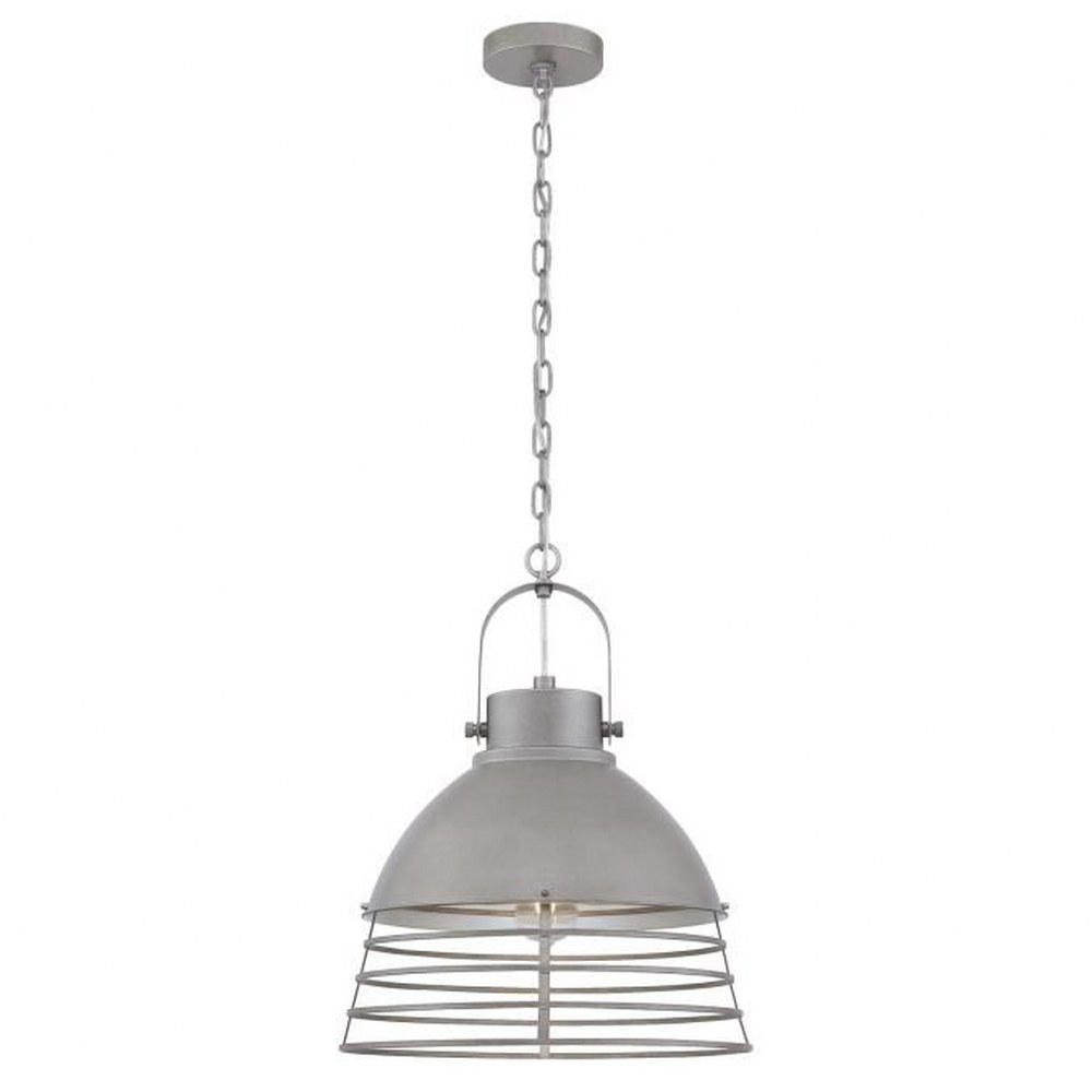 Westinghouse Lighting-6111000-Ciara - 1 Light Pendant Industrial Steel Finish with Metal Shade
