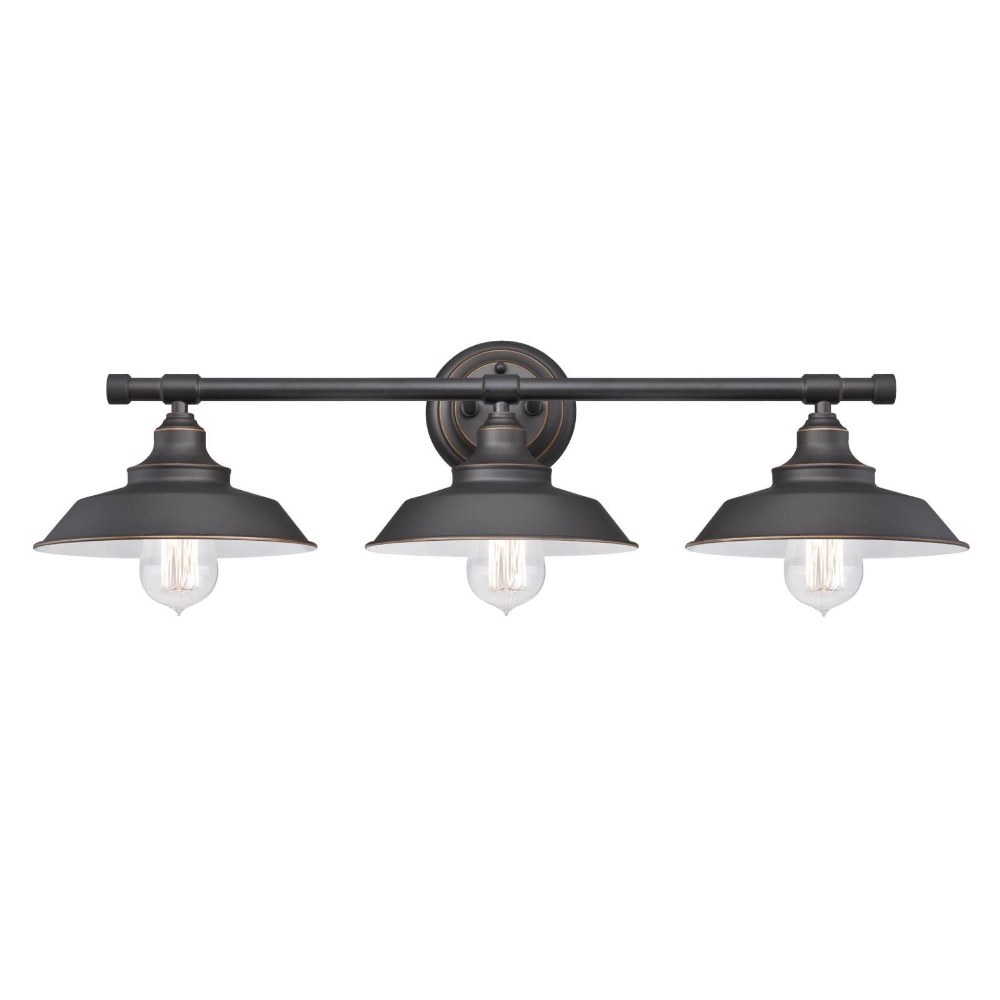 Westinghouse Lighting-6343400-Iron Hill - Three Light Wall Sconce   Oil Rubbed Bronze Finish