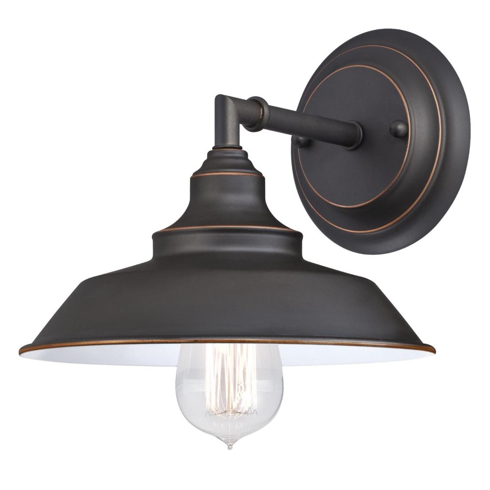 Westinghouse Lighting-6343500-Iron Hill - One Light Wall Sconce   Oil Rubbed Bronze Finish
