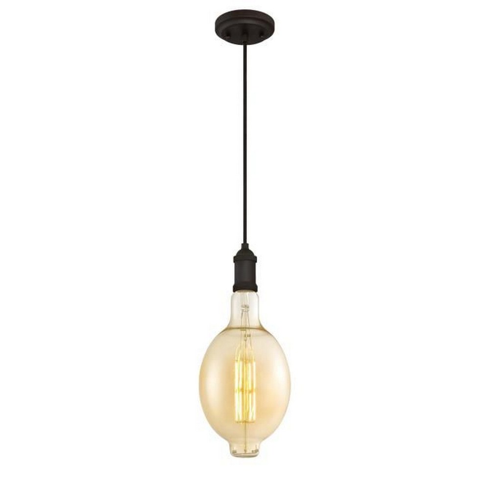 Westinghouse Lighting-6357300-Westinghouse Lighting One-Light LED Indoor Mini Pendant Oil Rubbed Bronze Finish with Oversized BT54 Filament LED   Oil Rubbed Bronze Finish