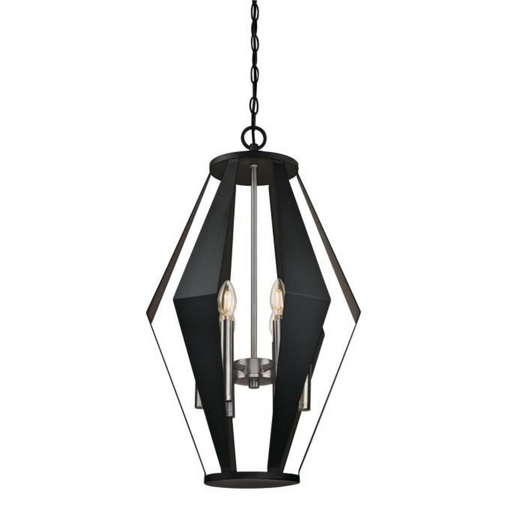 Westinghouse Lighting-6367700-Coltin - Six Light Chandelier   Matte Black/Dark Pewter Finish