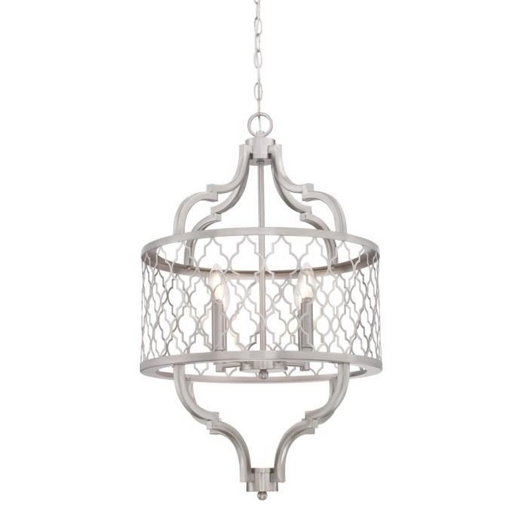 Westinghouse Lighting-6368500-Sahara - Four Light Chandelier   Brushed Nickel Finish