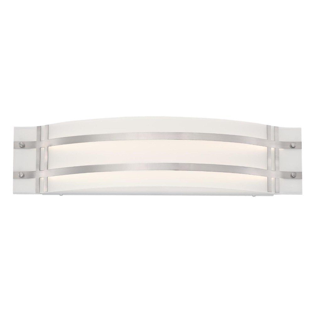 Westinghouse Lighting-6371800-Aurelio - 23.43 Inch 22W 1 LED Wall Sconce   Brushed Nickel Finish with Frosted Glass