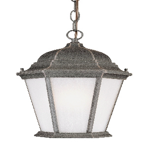 Westinghouse Lighting-6750900-Mystic Bay - One Light Pendant   Rust Finish with Frosted Seeded Glass