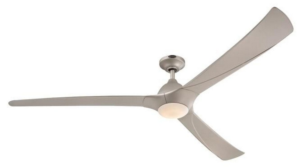 Westinghouse Lighting-7203900-Techno II - 72 Inch Ceiling Fan with Light Kit   Titanium Finish with Titanium Blade Finish with Opal Frosted Glass