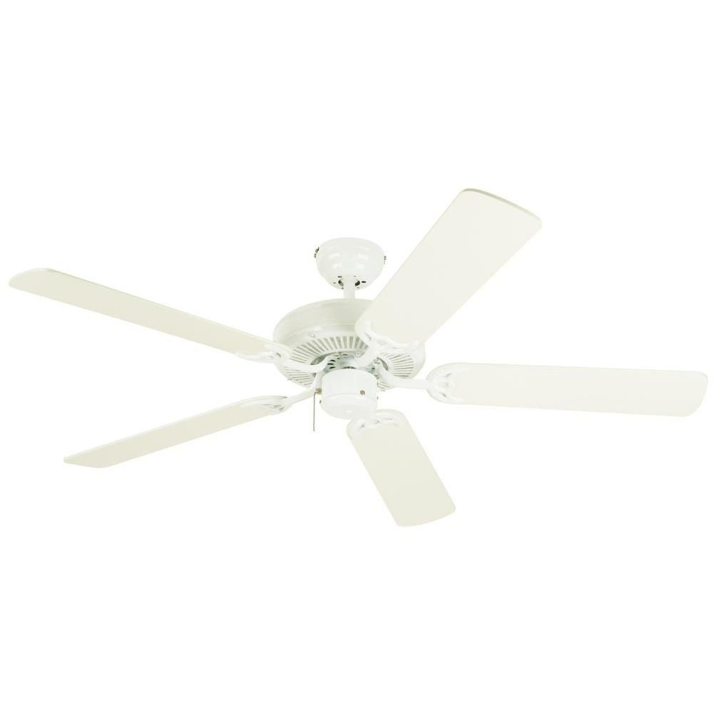 Westinghouse Lighting-7802400-Contractors Choice - 52 Inch Ceiling Fan   White Finish with White Blade Finish