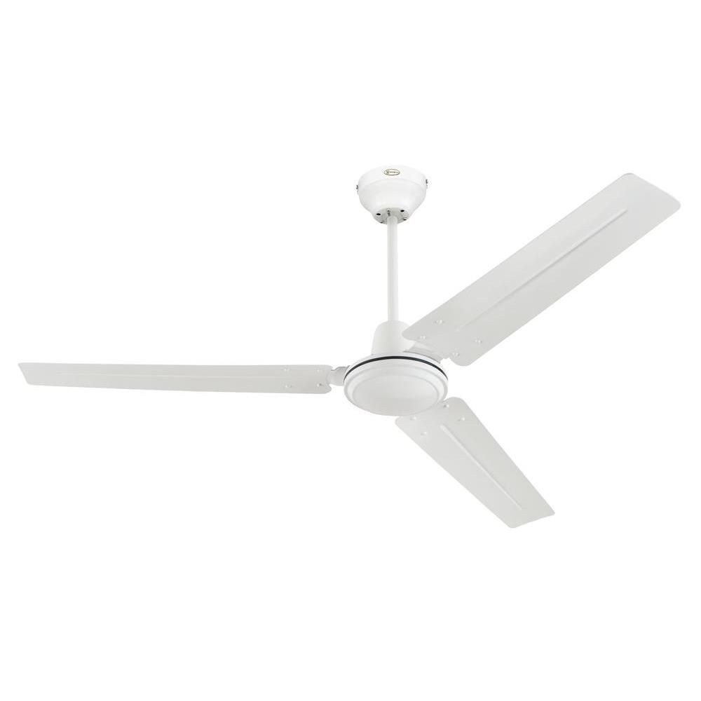 Westinghouse Lighting-7812700-Jax 56-Inch 3-Blade White Indoor Ceiling Fan Wall Control Included   White Finish with White Blade Finish