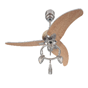Westinghouse Lighting-7235700-Elite - 48 Inch Ceiling Fan   Brushed Nickel Finish with Beech Blade Finish