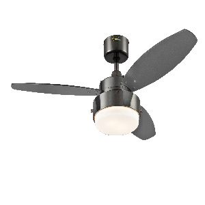 Westinghouse Lighting-7221500-42 Inch Ceiling Fan   Gun Metal Finish with Black/Graphite Blade Finish with Opal Frosted Glass