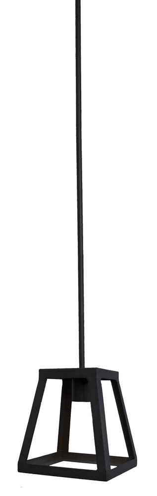 Whitfield Lighting-CH480-7PBK-Moira - One Light Pendant Black  Oil Rubbed Bronze Finish with Clear Glass