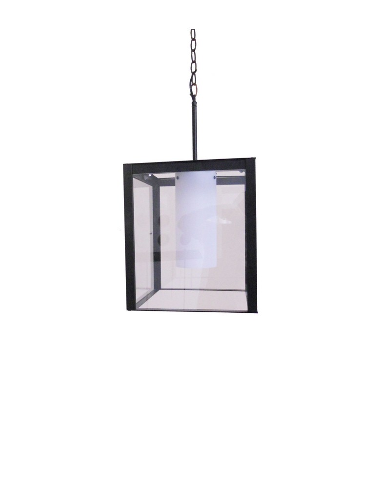 Whitfield Lighting-CH651-11BK-Mandy - One Light Pendant   Black Finish with Clear Glass