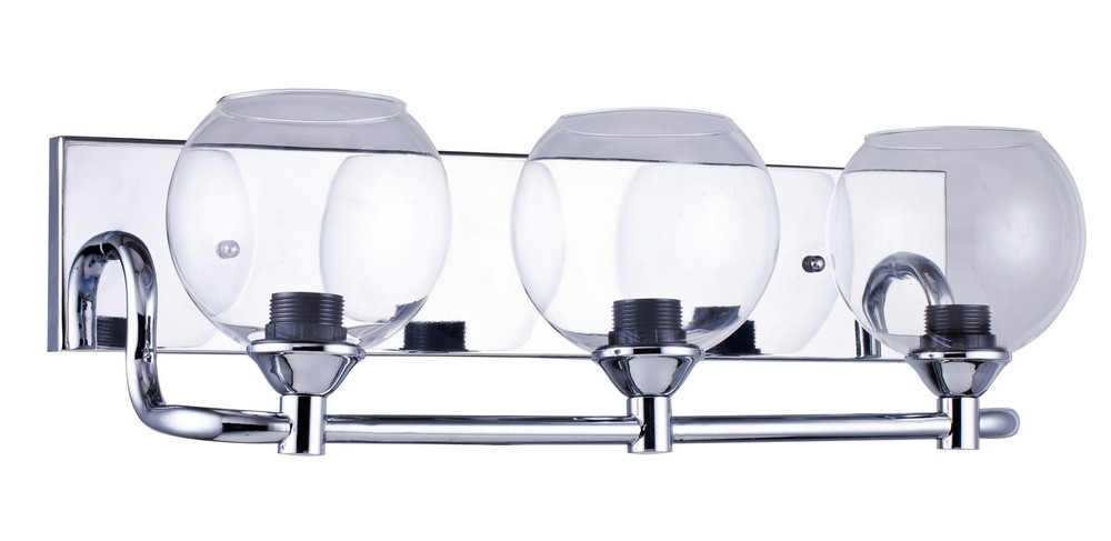 Whitfield Lighting-VL5711-3SN-Jane - Three Light Bath Vanity Satin Nickel  Satin Nickel Finish with Clear Glass