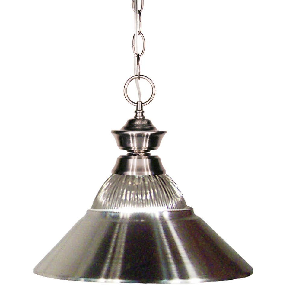 Z-Lite-100701BN-RBN-Shark - 1 Light Pendant in Classical Style - 14 Inches Wide by 10 Inches High   Shark - 1 Light Pendant in Classical Style - 14 Inches Wide by 10 Inches High