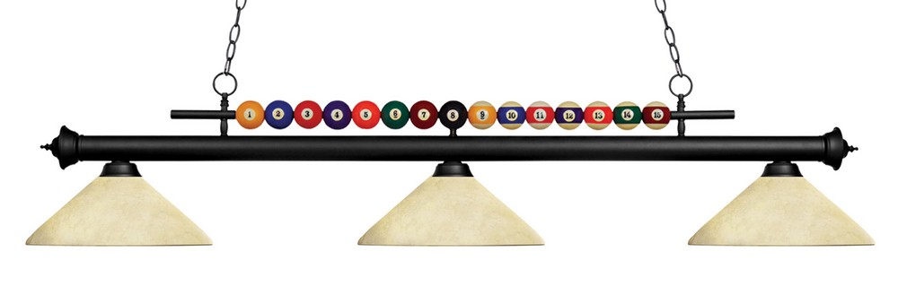 Z-Lite-170MB-AGM14-Shark - 3 Light Island/Billiard in Billiard Style - 16 Inches Wide by 15 Inches High   Shark - 3 Light Island/Billiard in Billiard Style - 16 Inches Wide by 15 Inches High