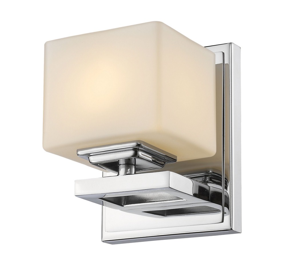 Z-Lite-1914-1S-CH-LED-Cuvier - 4W 1 LED Wall Sconce in Art Moderne Style - 4.5 Inches Wide by 5.5 Inches High   Cuvier - 4W 1 LED Wall Sconce in Art Moderne Style - 4.5 Inches Wide by 5.5 Inches High