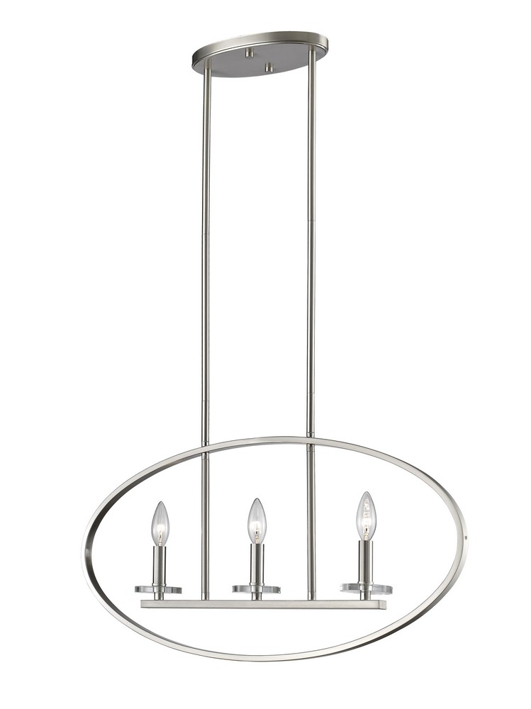 Z-Lite-2010-3L-BN-Verona - 3 Light Pendant in Urban Style - 3 Inches Wide by 14.25 Inches High Brushed Nickel  Bronze Finish