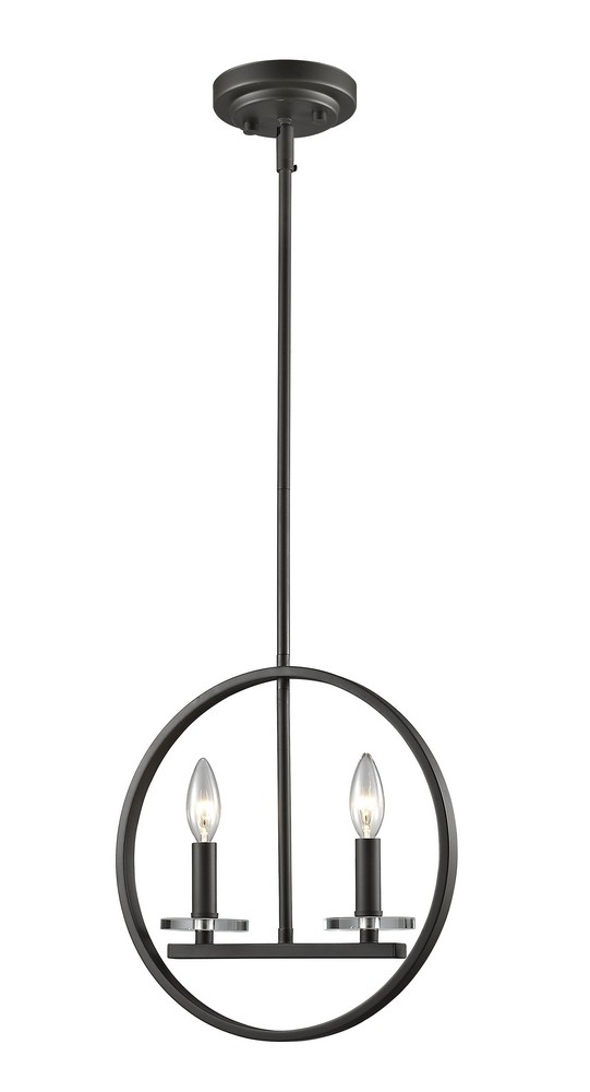 Z-Lite-2010MP-BRZ-Verona - 2 Light Mini Pendant in Seaside Style - 3 Inches Wide by 13.5 Inches High Bronze  Bronze Finish