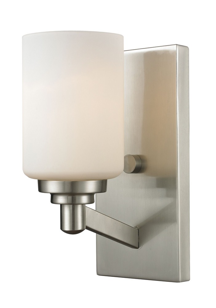 Z-Lite-410-1S-Montego - 1 Light Wall Sconce in Fusion Style - 4.5 Inches Wide by 9.25 Inches High   Montego - 1 Light Wall Sconce in Fusion Style - 4.5 Inches Wide by 9.25 Inches High