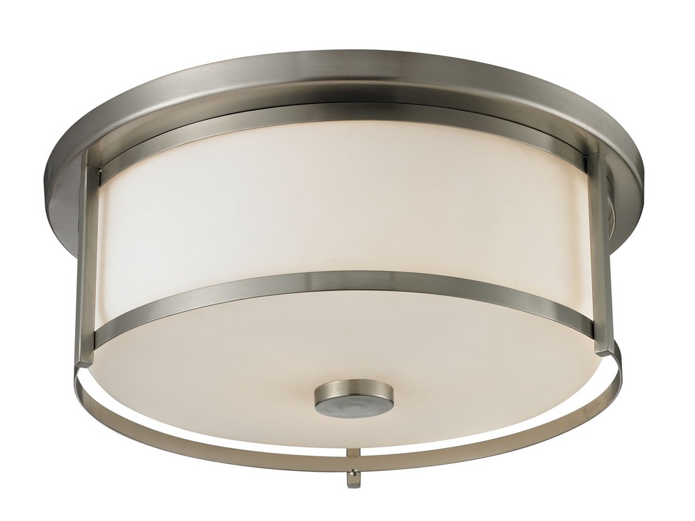 Z-Lite-412F16-Savannah - 3 Light Flush Mount in Fusion Style - 15.75 Inches Wide by 6.13 Inches High   Savannah - 3 Light Flush Mount in Fusion Style - 15.75 Inches Wide by 6.13 Inches High