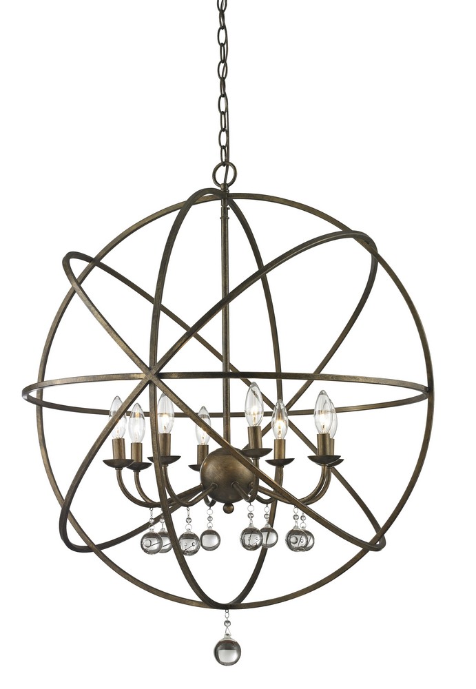 Z-Lite-416-30-Acadia - 8 Light Pendant in Whimsical Style - 30 Inches Wide by 35.5 Inches High Golden Bronze  Golden Bronze Finish