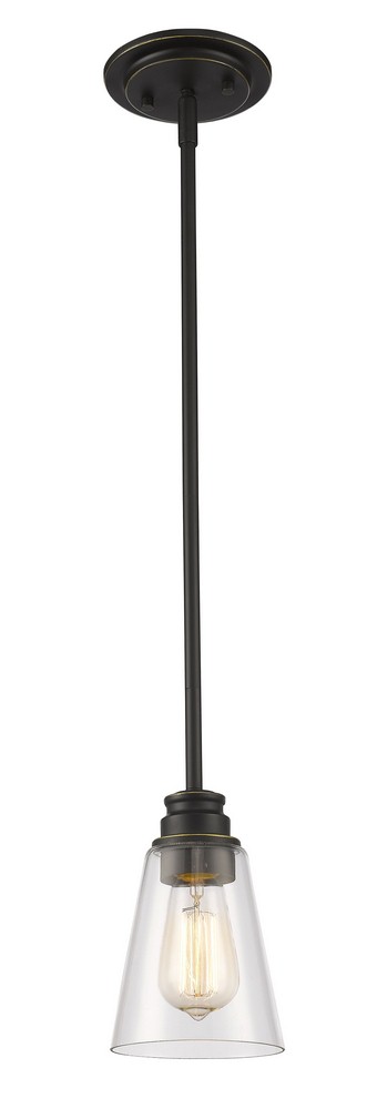 Z-Lite-428MP-OB-Annora - 1 Light Mini Pendant In Contemporary Style-54.88 Inches Tall and 5.5 Inches Wide Olde Bronze  Annora - 1 Light Mini Pendant In Contemporary Style-54.88 Inches Tall and 5.5 Inc