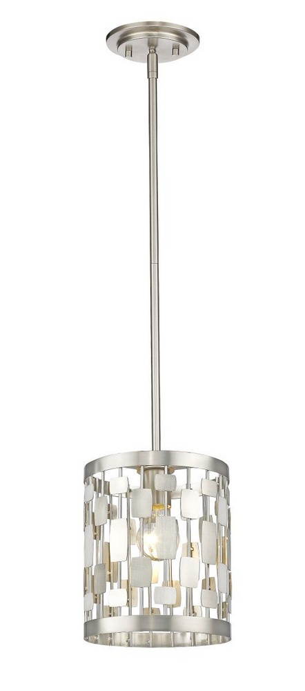 Z-Lite-430MP-BN-Almet - 3 Light Island/Billiard in Metropolitan Style - 6 Inches Wide by 9.75 Inches High Brushed Nickel Clear Brushed Nickel Finish