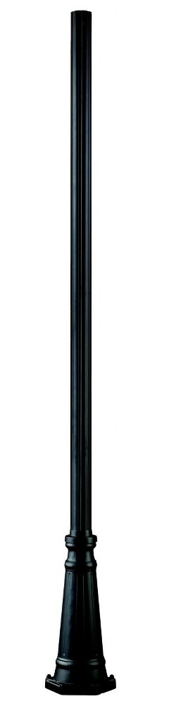 Z-Lite-519P-BK-Accessory - Outdoor Post in Victorian Style - 10 Inches Wide by 96 Inches High   Black Finish