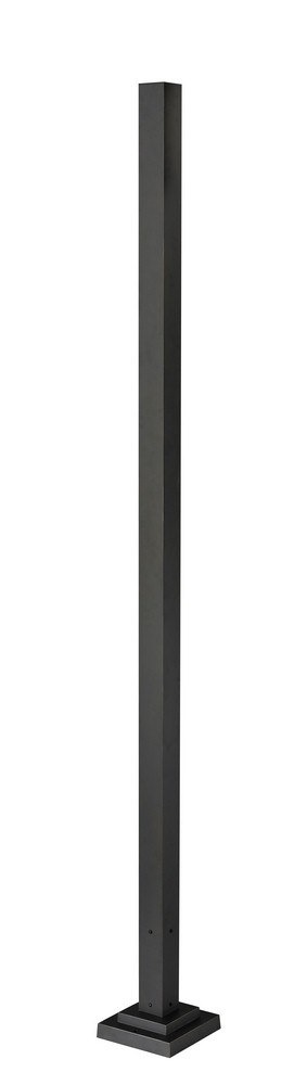 Z-Lite-536P-BK-Accessory - Outdoor Post in Urban Style - 9.25 Inches Wide by 96 Inches High   Black Finish