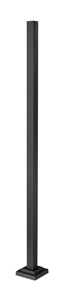 Z-Lite-536P-ORB-Accessory - Outdoor Post in Urban Style - 9.25 Inches Wide by 96 Inches High   Oil Rubbed Bronze Finish