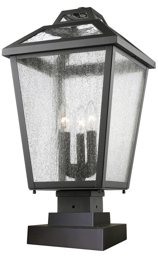 1809705 Z-Lite-539PHBS-SQPM-BK-Bayland - 3 Light Outdoor S sku 1809705