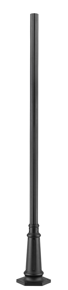 Z-Lite-557P-BK-Accessory - Outdoor Post in Contemporary Style - 12.38 Inches Wide by 96 Inches High   Black Finish