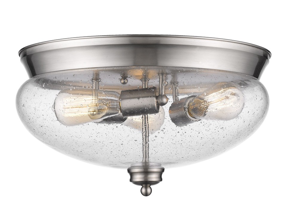 2019958 Z-Lite-722F3-BN-Amon - 3 Light Flush Mount in Trad sku 2019958