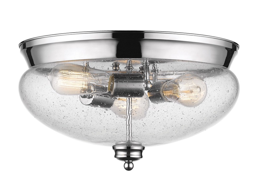 2019957 Z-Lite-722F3-CH-Amon - 3 Light Flush Mount in Trad sku 2019957