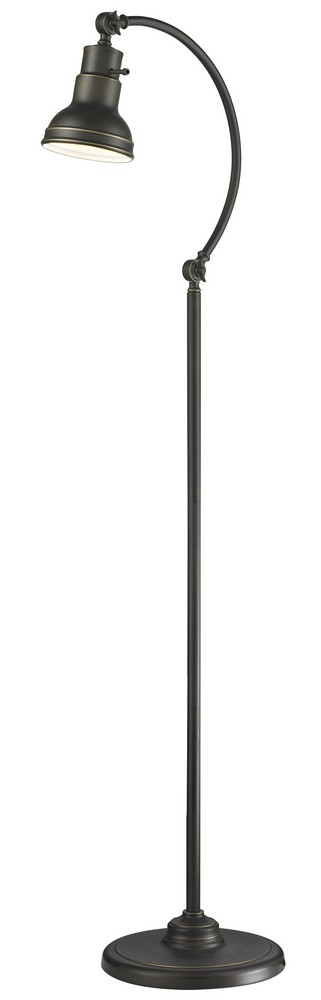 Z-Lite-FL119-OB-Ramsay - 1 Light Floor Lamp in Utilitarian Style - 11.4 Inches Wide by 59.2 Inches High   Ramsay - 1 Light Floor Lamp in Utilitarian Style - 11.4 Inches Wide by 59.2 Inches High